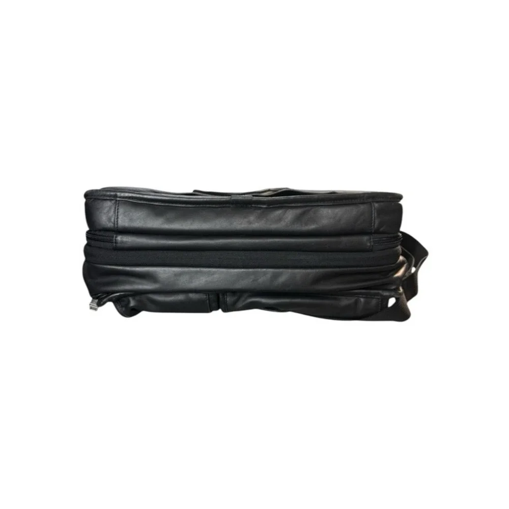 Tumi‎ Black Genuine Leather Briefcase Travel Bag